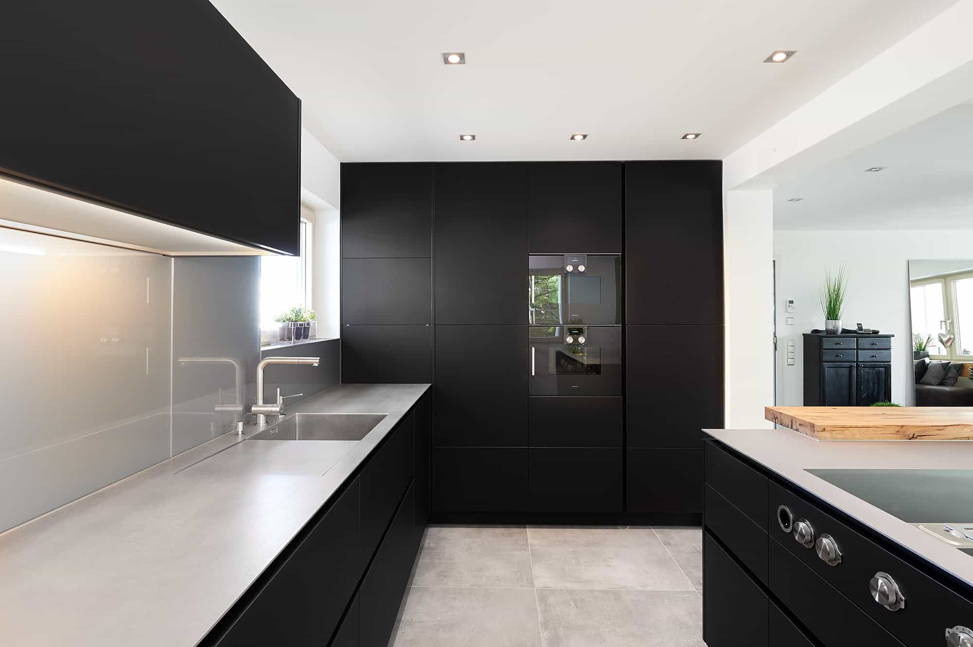Hot Rolled Stainless steel worktop with Nano Black