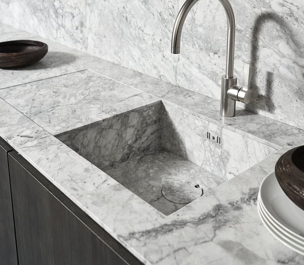Bianco Nuvola Unique Stone Sink