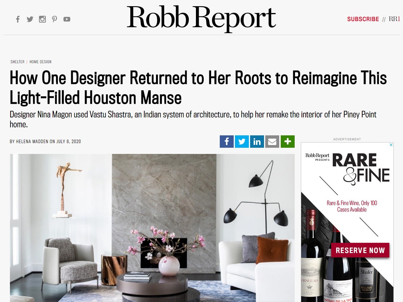 eggersmann Featured in Robb Report