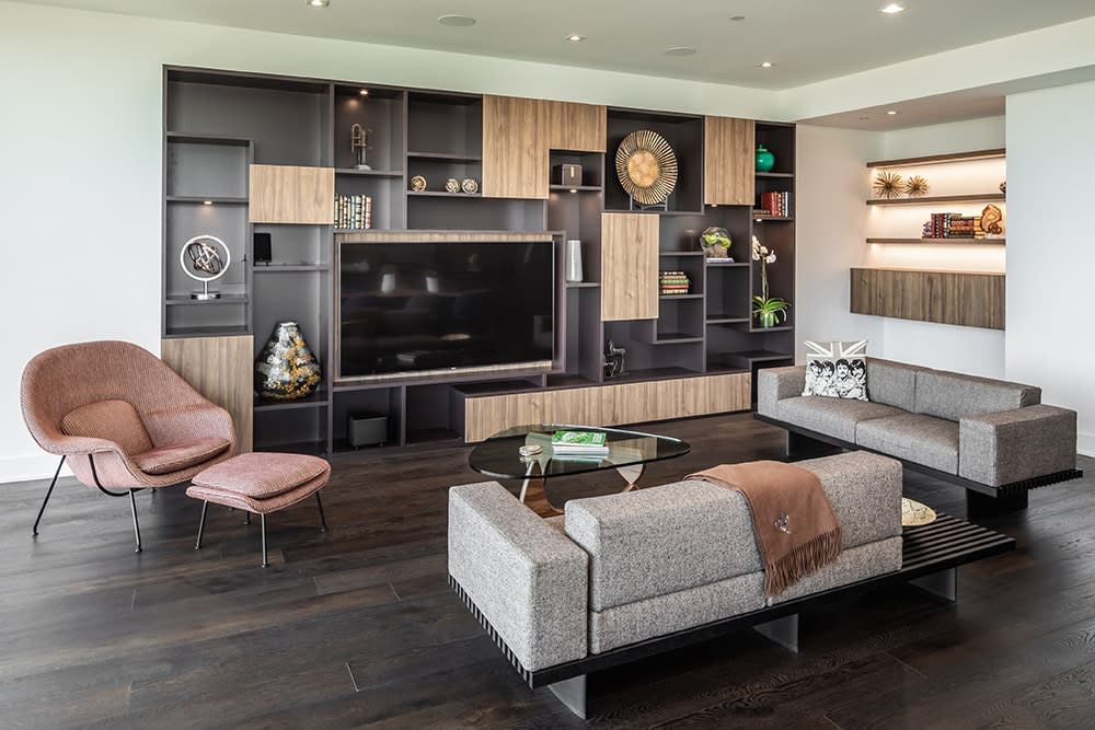 custom luxury media wall from eggersmann german cabinetry