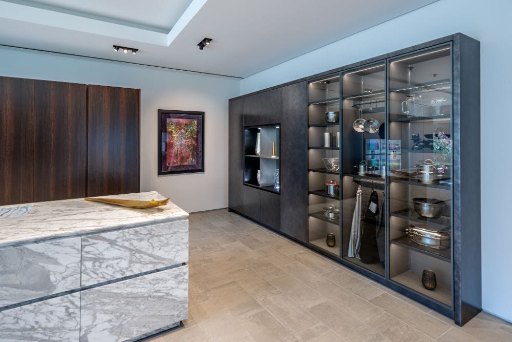 Eggersmann Kitchens Home Living - Monday wardrobe inspiration ✨⁠ ⁠ Pictured  is a custom Schmalenbach wardrobe design featuring a jewelry display,  hidden safe, and purse display.⁠ ⁠ Whether you're simply tying up