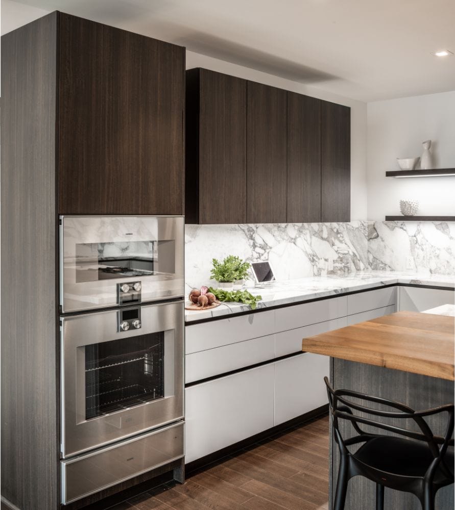 miele ovens in high-end german kitchen designed by eggersmann