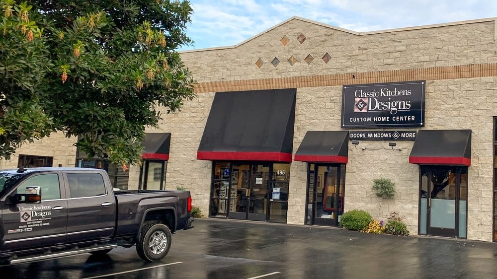 storefront of classic kitchens and designs in sand city, california