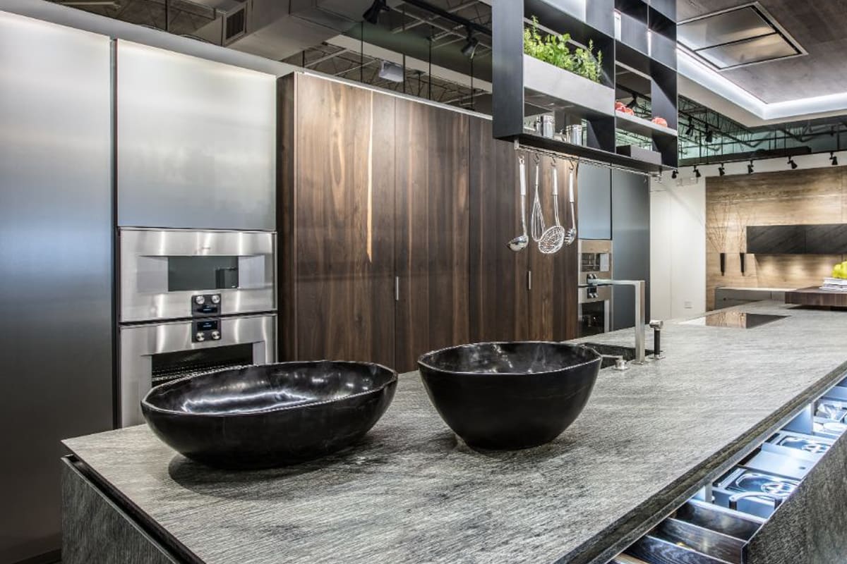 torino metal finish in german kitchen by eggersmann torino metal finish in german kitchen by eggersmann