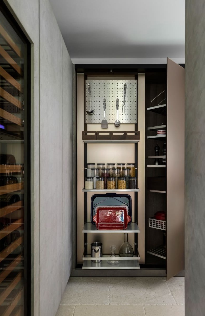 the work's pantry for an austin-area luxury kitchen