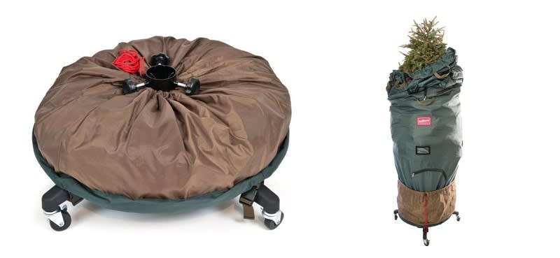 luxury christmas tree storage bag with wheels