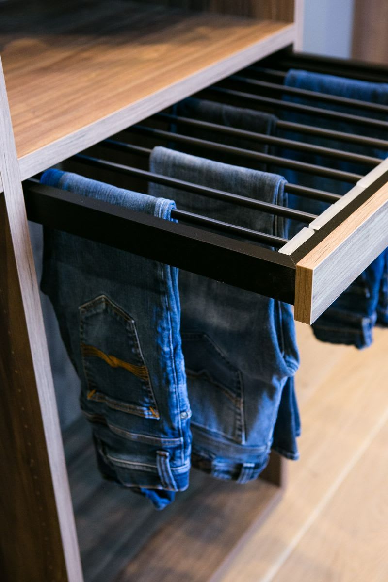pants hanger pull-out organizer