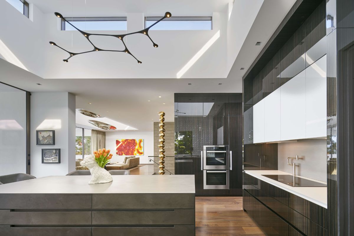 Black and White KItchen Design - Contemporary - kitchen - Gluckstein Home