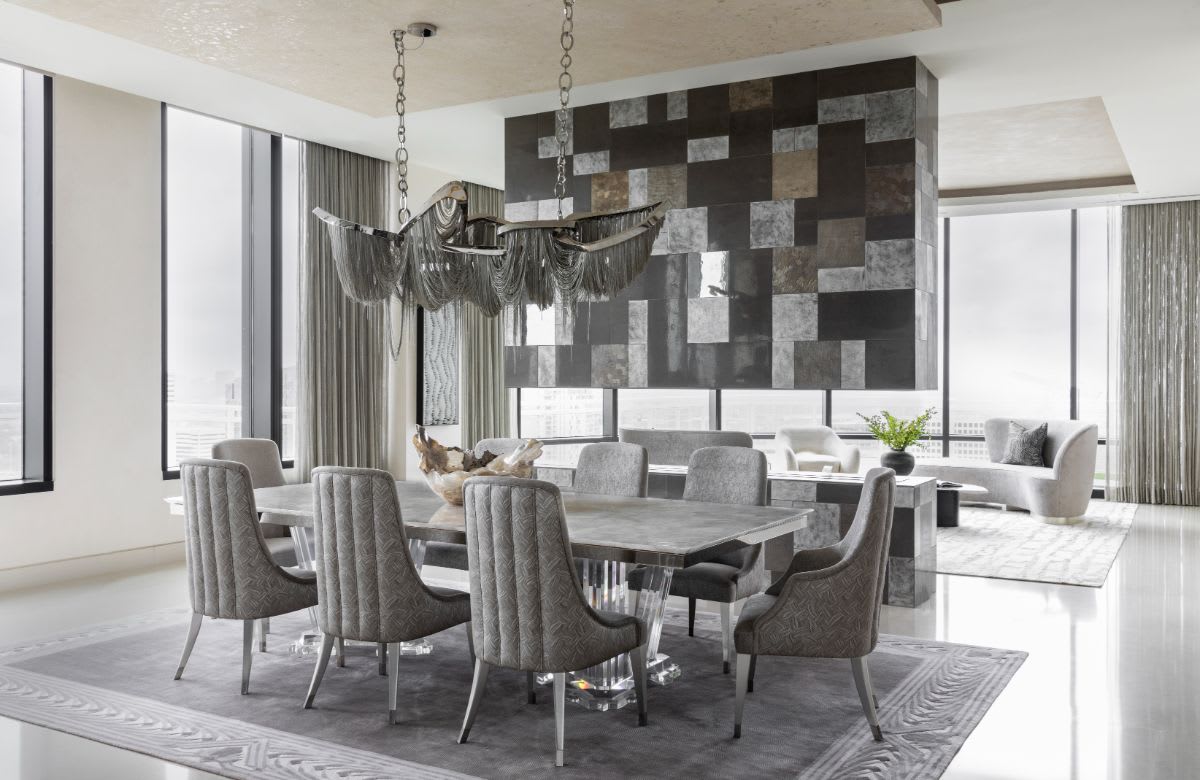 Illustration of High-Rise Penthouse Living With Hip Dining