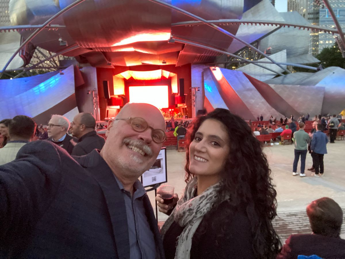 eggersmann chicago designers taking a selfie at the aia designnight 2022