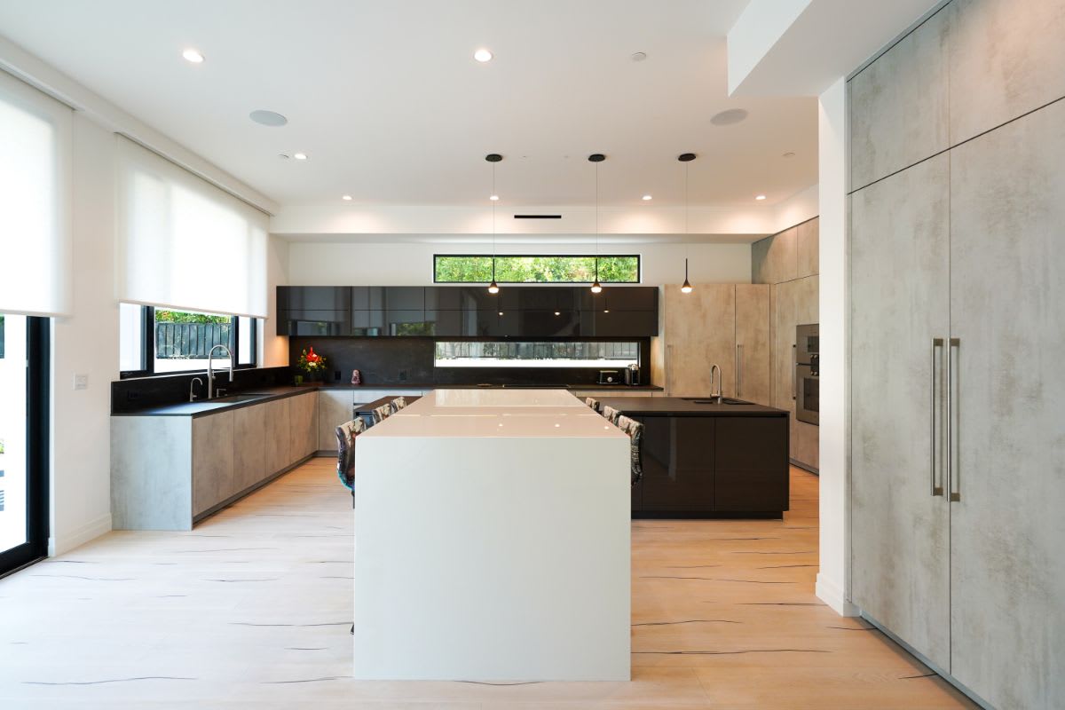 modern luxury kitchen remodel in a luxury beverly hills home