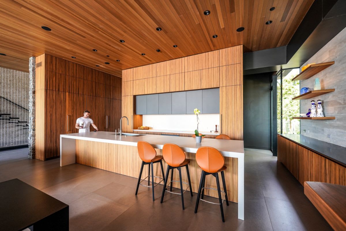 eggersmann-designed kitchen of a luxury pacific palisades home