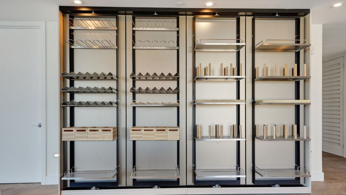 inside of the works turnstile modern pantry designed for a one24-residences penthouse in fort lauderdale florida