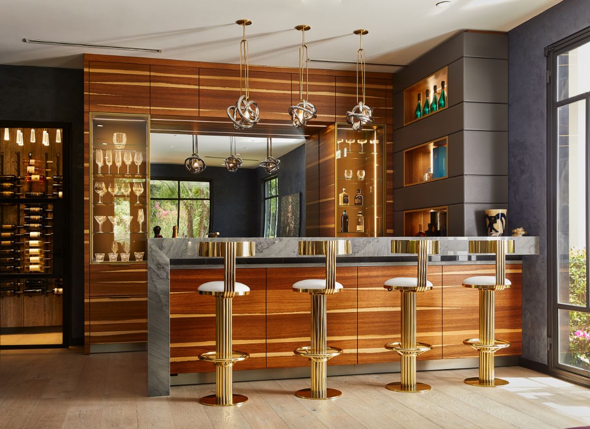 luxury home bar designed by eggersmann
