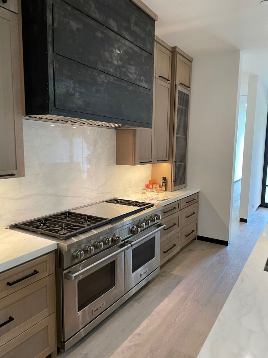 before picture of preston hollow kitchen's stove and hood