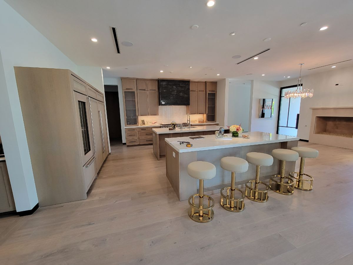 before picture of preston hollow kitchen and dining area