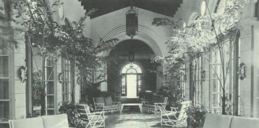 surf club's peacock alley in the 1930s