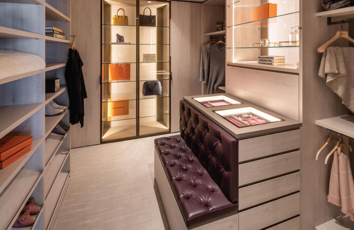 london house mid-rise luxury walk-in closet designed by eggersmann