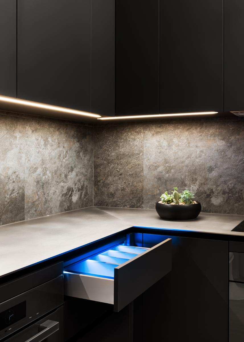 View of Santa Monica Penthouse Kitchen