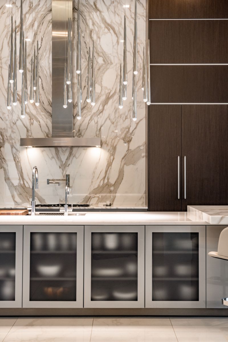 woodfield country club boca raton kitchen island with glass-front cabinets