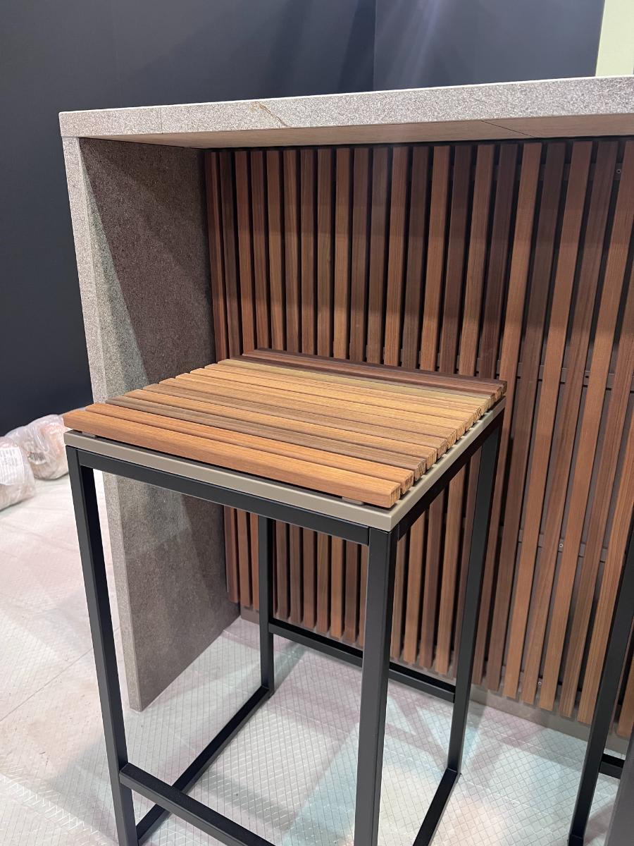 eggersmann outdoor living kbis 2024 booth bar stool
