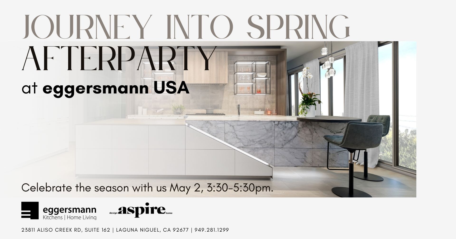 journey into spring laguna design center spring market afterparty at eggersmann showroom