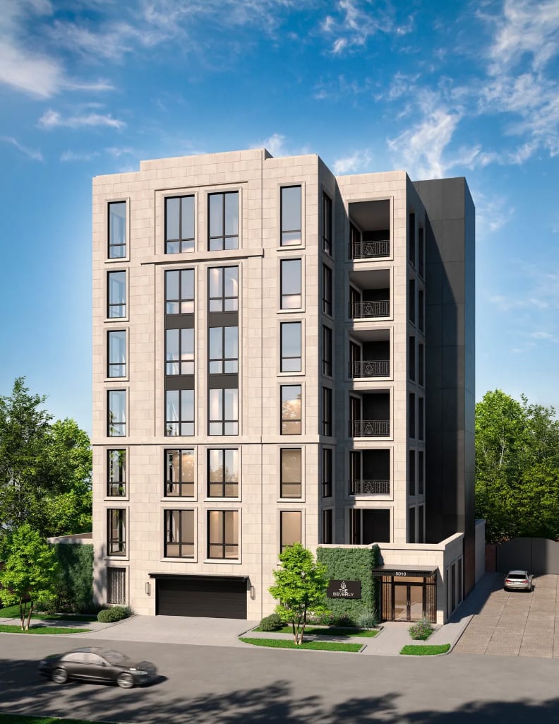 the beverly private residences at tanglewood condominium building in uptown houston
