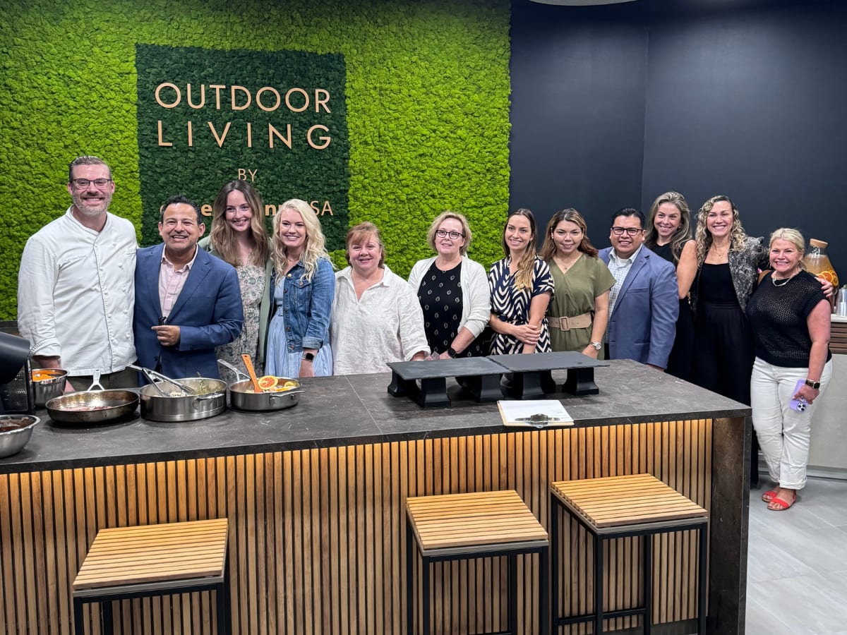 chef robbie and eggersmann houston staff during dch Houston Spring Market 2024 event