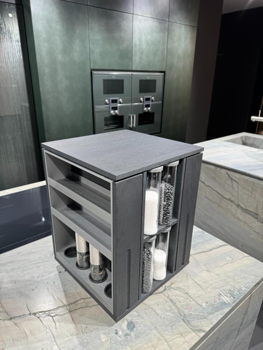 countertop organization using cabtec by eggersmann exhibited at eggersmann at eurocucina in salone del mobile 2024