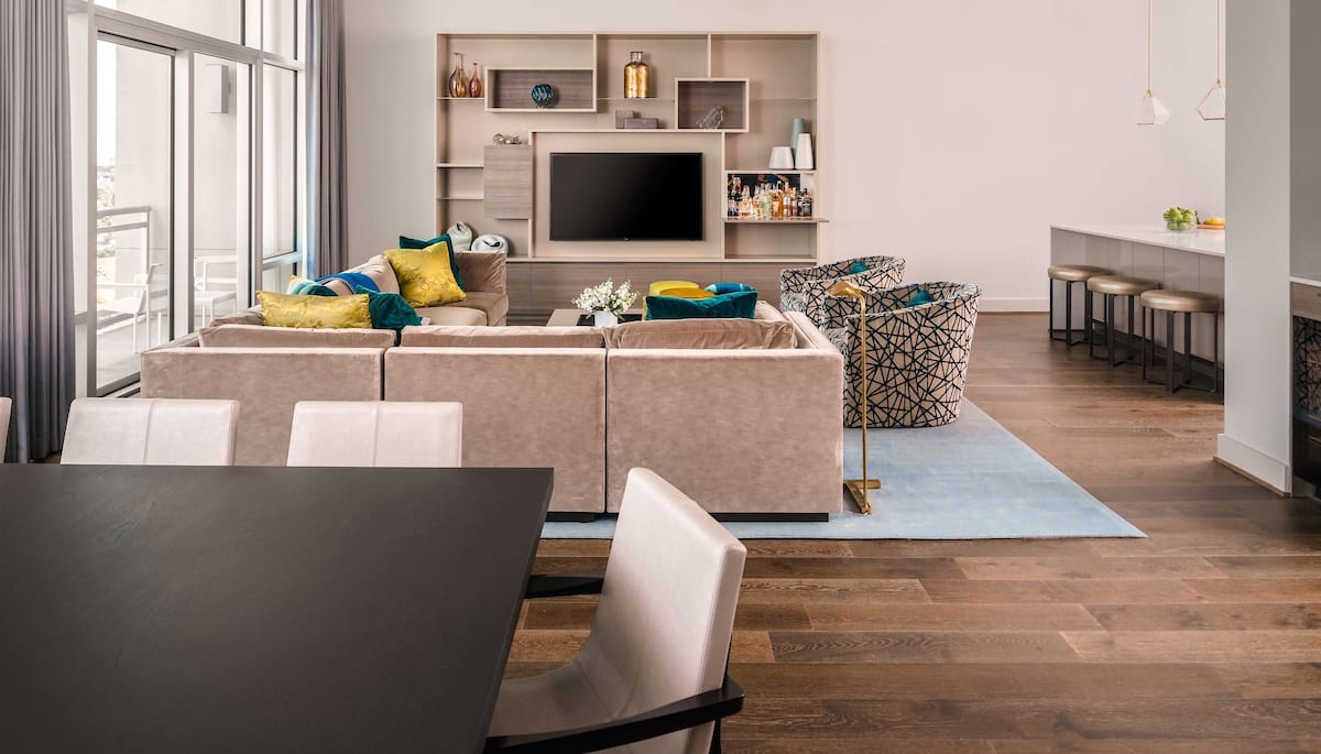 A media unit by Schmalenbach in the Riva in Houston Texas by Rosenberg Gibson