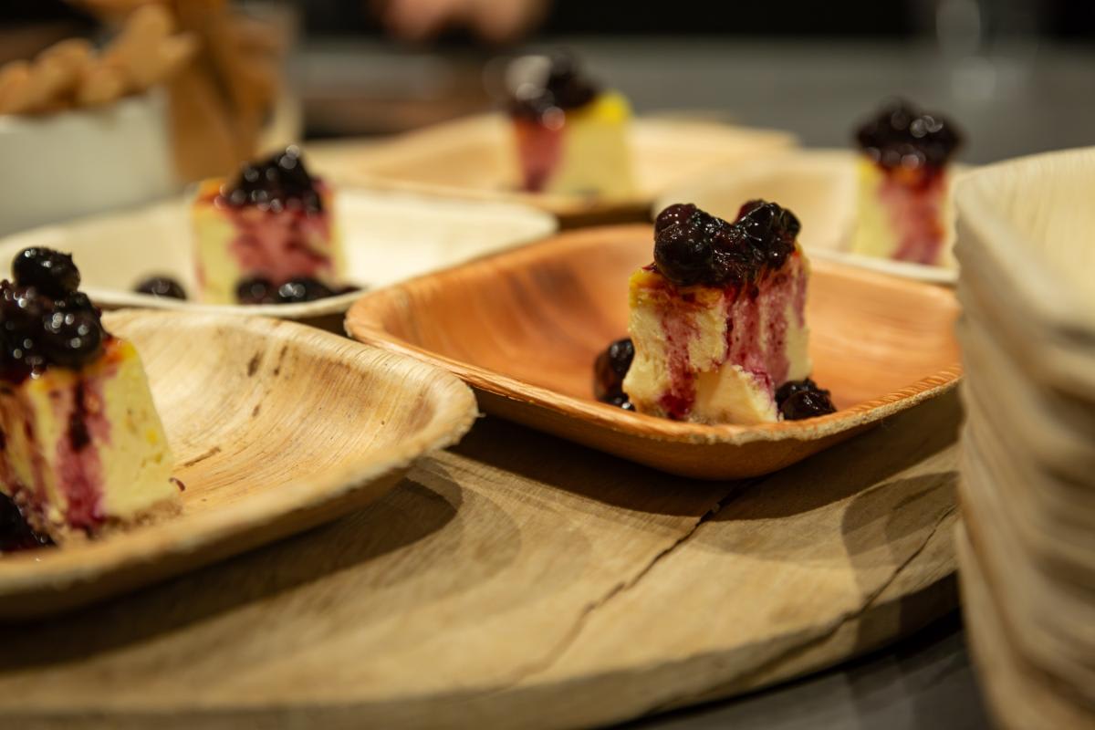 dessert bites served at the west hollywood showroom for the eggersmann cookbook "heirloom flavors"