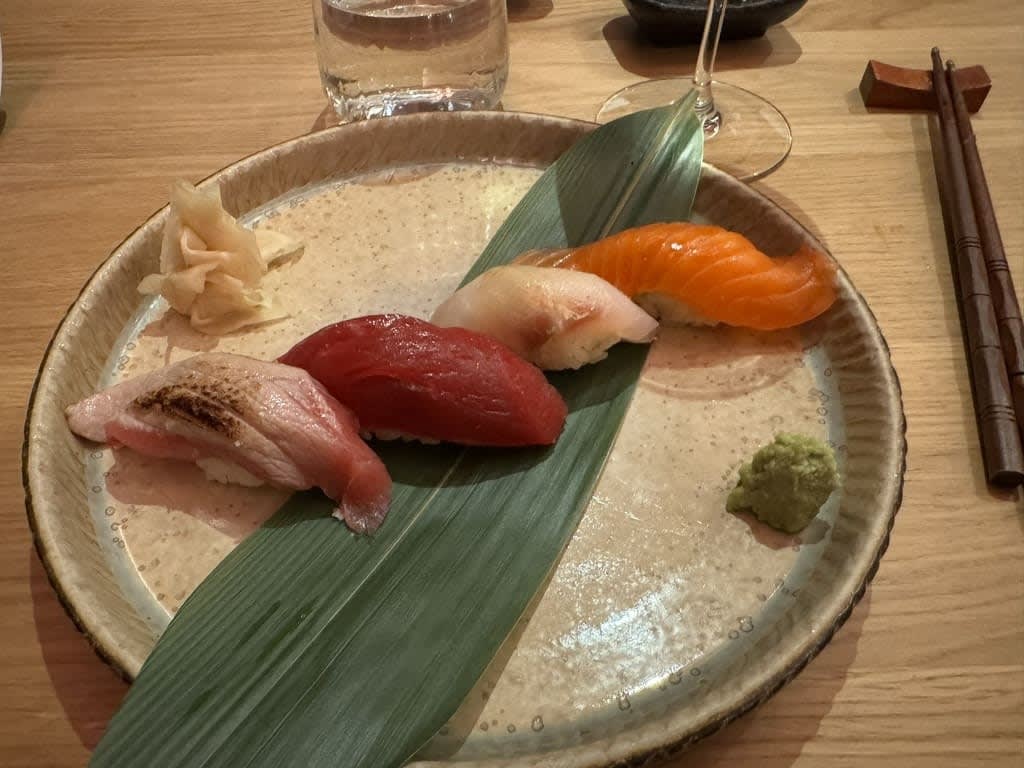 delicious sashimi served to concierge tour group at ito japanese restaurant in cologne germany