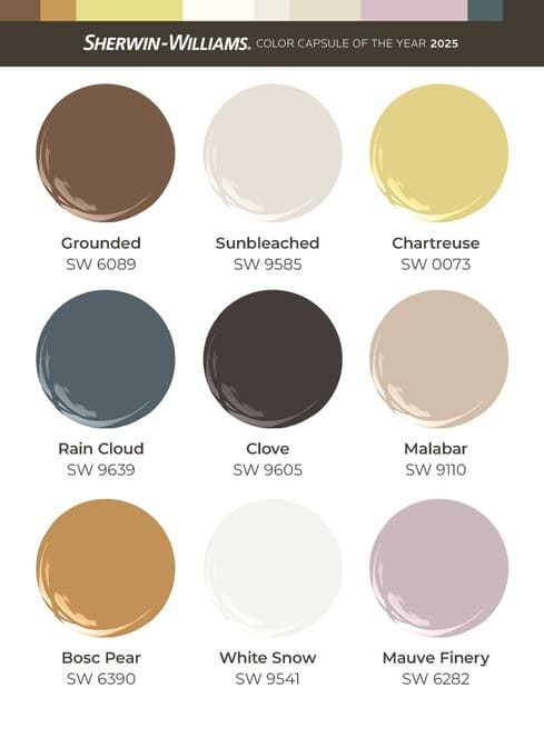 Sherwin Williams 2025 Color Capsule Of The Year Eggersmann Sherwin Williams 2025 Color Capsule Year Paint Swirl Palette
