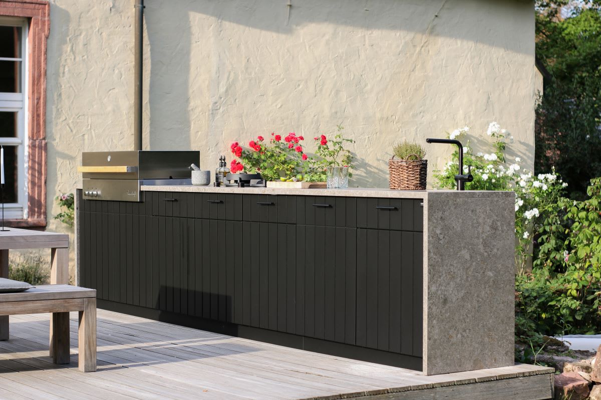 eggersmann outdoor living c4 kitchen island with grill