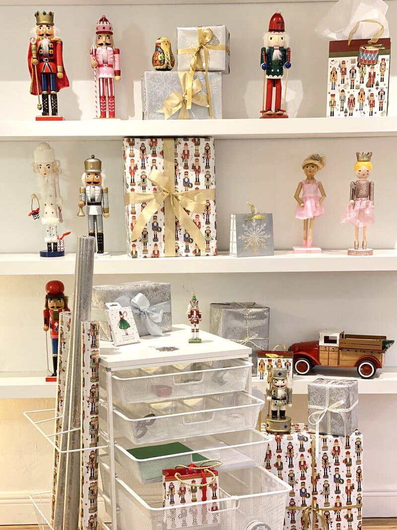 gift closet organized