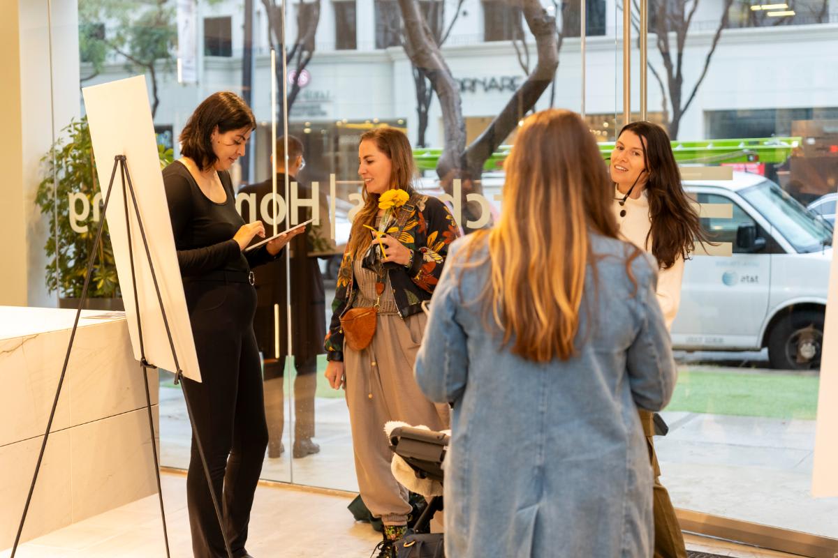 design professionals coming in the eggersmann la showroom for design west hollywood 2025
