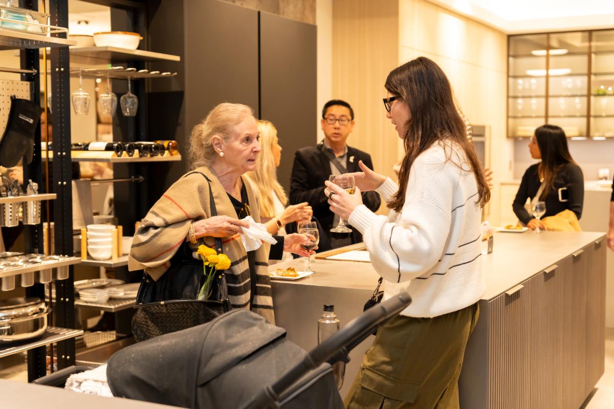 design professionals in the eggersmann la showroom during design west hollywood 2025