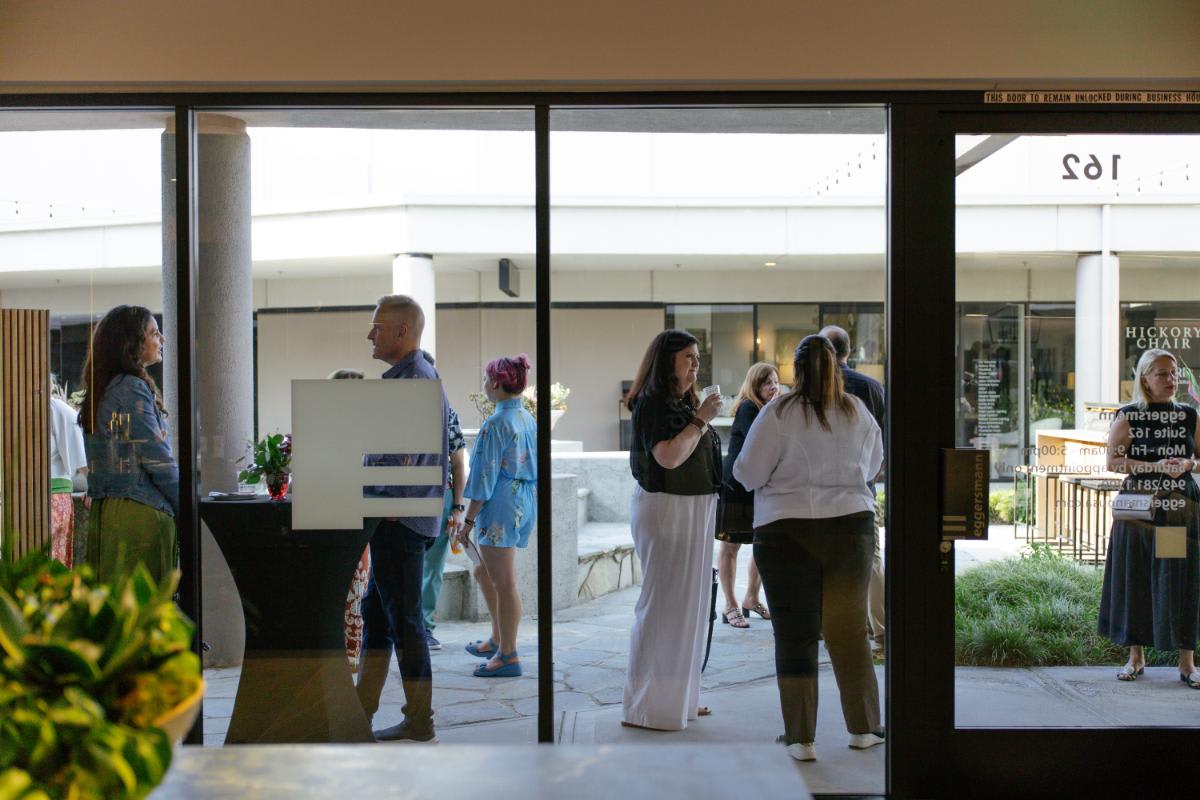 guests at an outdoor living event in august 2025 at eggersmann laguna