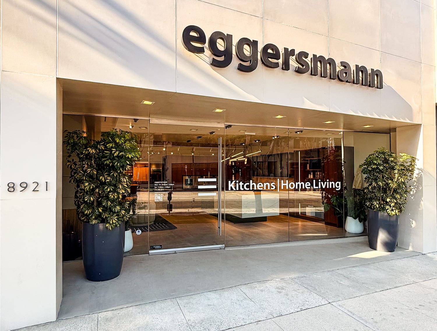 entrance to eggersmann Los Angeles eggersmann los angeles -showroom front entrance in west hollywood design district