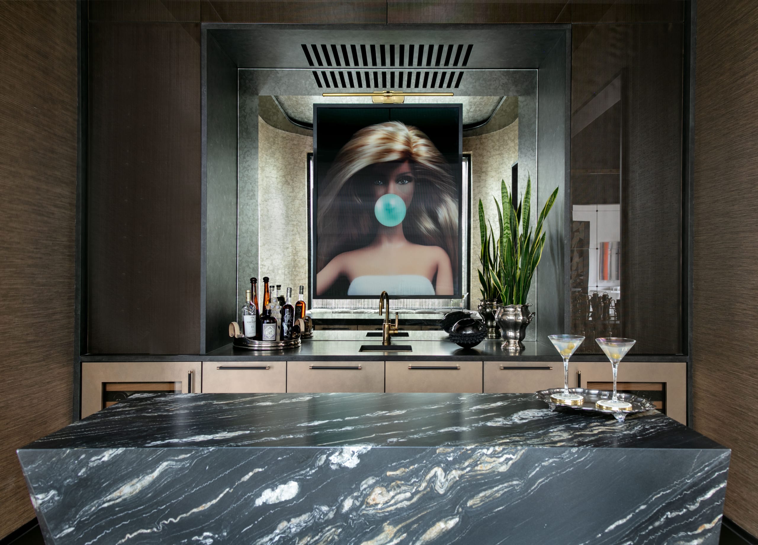custom luxury bar designed by eggersmnn houston