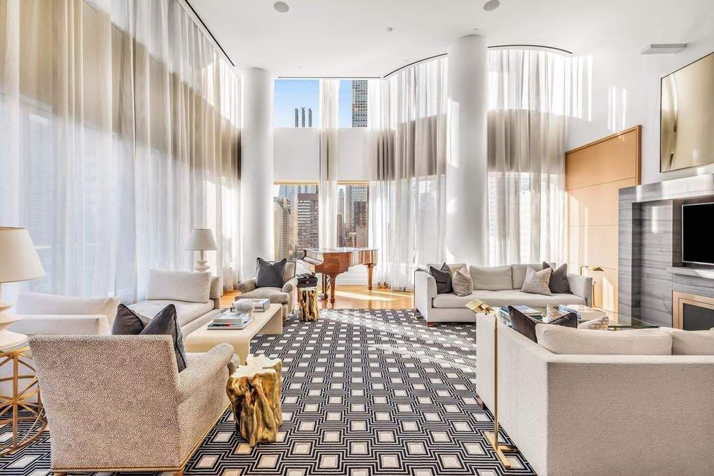 common area lounge for residents of 252 east 57th in nyc