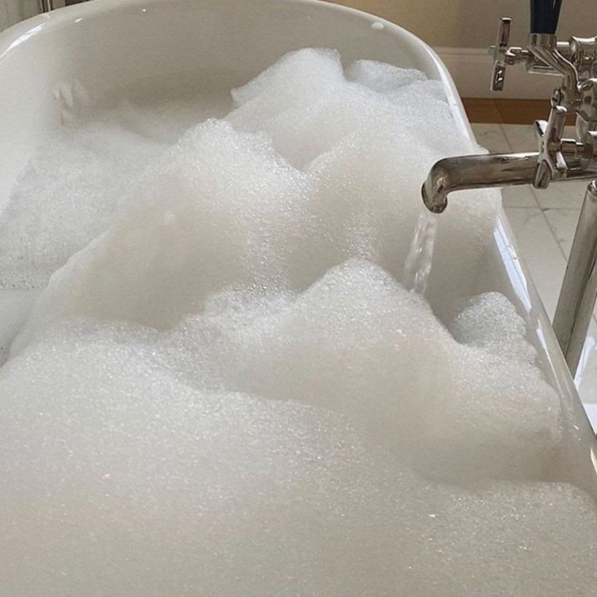 bubble bath foam is reminiscent of pantone's 2026 color of the year