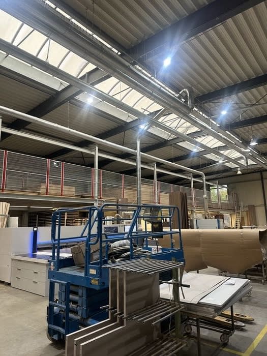 second level added at the schmalenbach factory to add for more efficient and expanded storage seen at house fair 2025