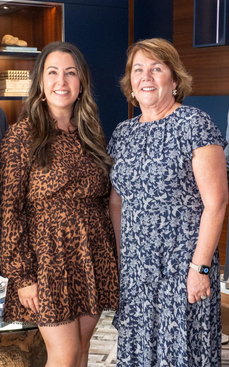 dana mcmanus, eggersmann marketing director with her mom chief financial officer sandra soltoff