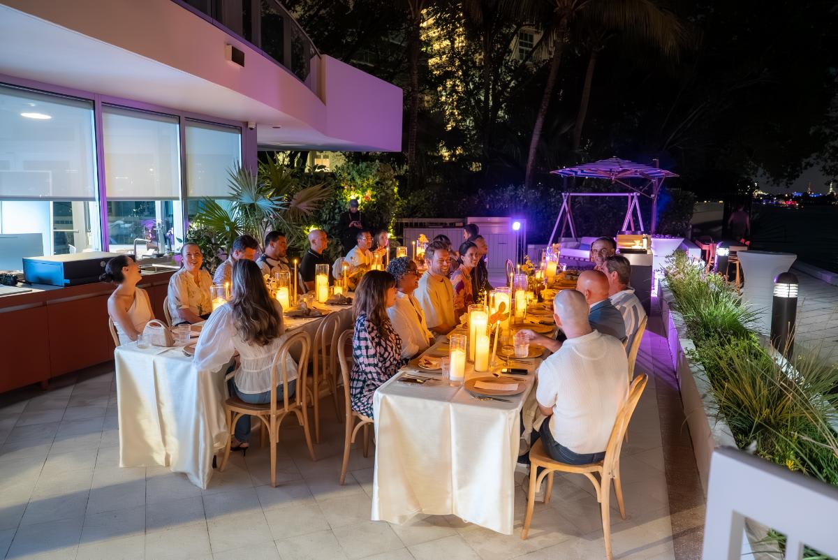 A Sunset Gathering of Flavor & Outdoor Design