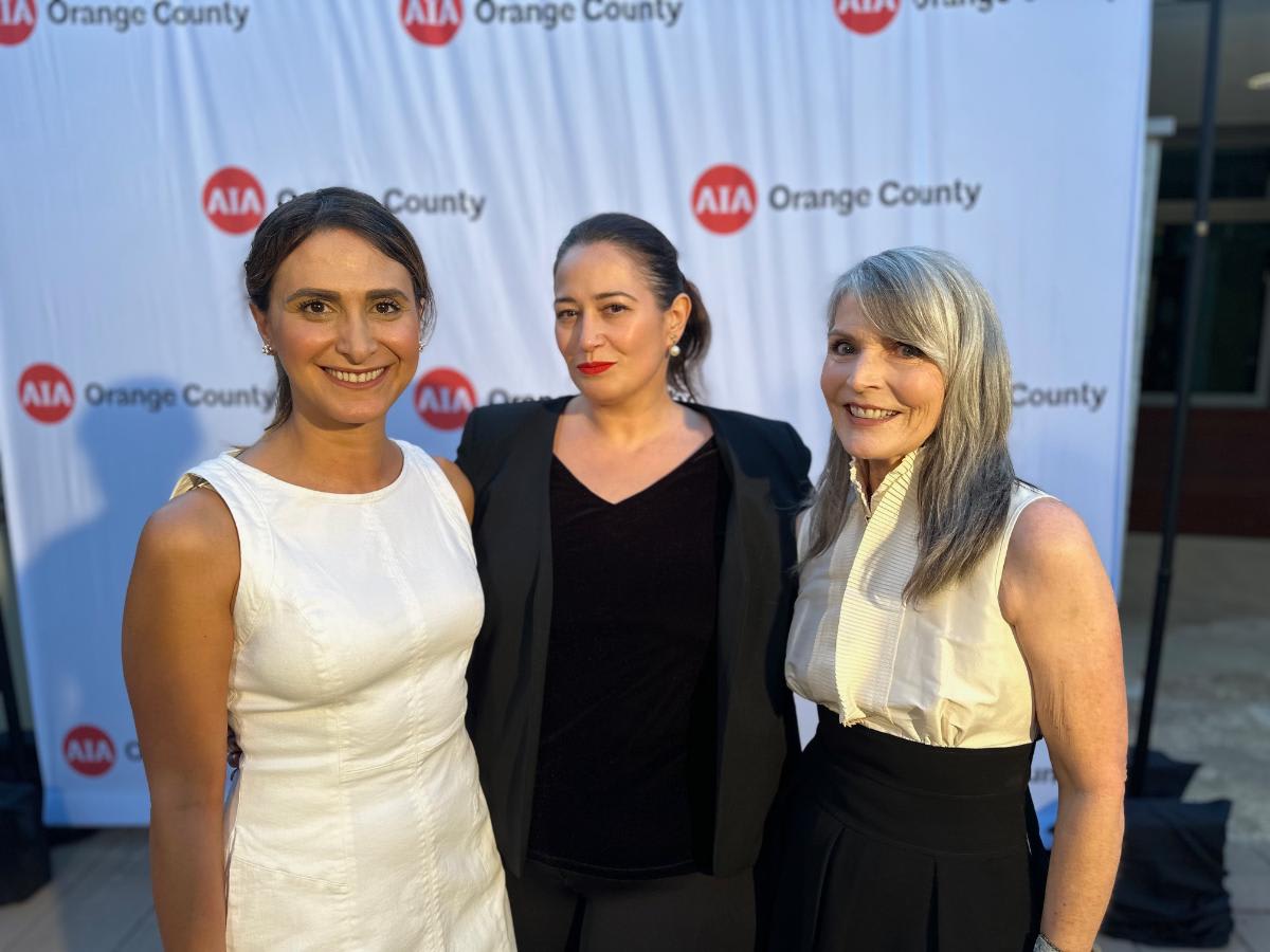 kelly la fosse at an aia event in orange county