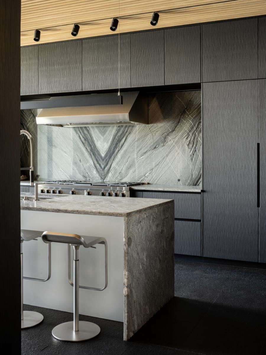 right side of kitchen of the octant house designed by eggersmann austin