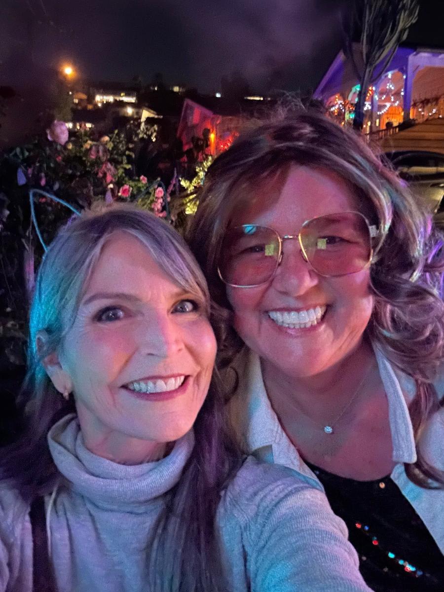 kelly lafosse eggersmann laguna showroom manager with friend