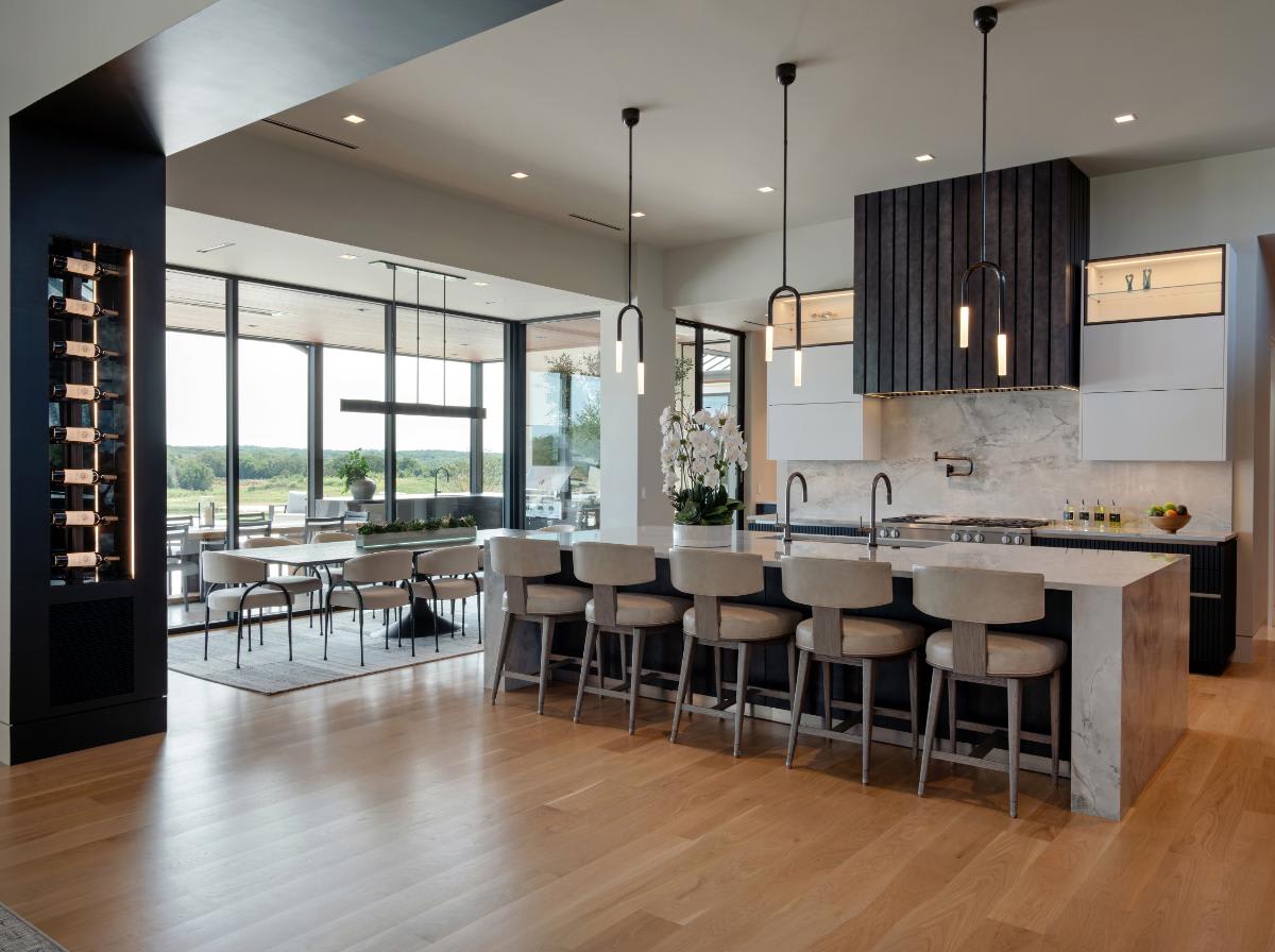 luxury modern kitchen designed by eggersmann in a david lewis home