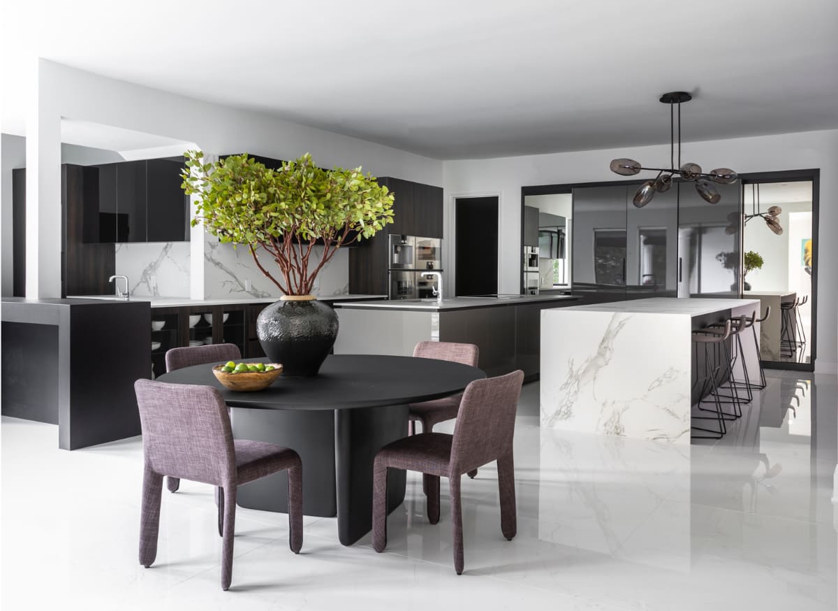 eggersmann-designed dual-island kitchen in a vastu-driven home renovation by nina magon